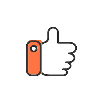 Like Icon for Social media content marketing campaign