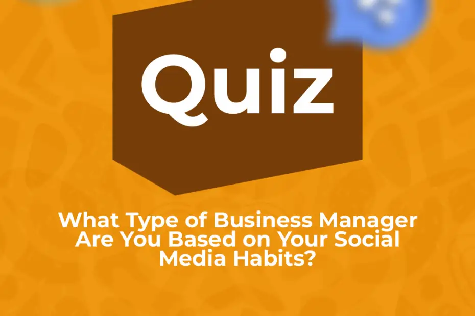 Business Manger Quiz card