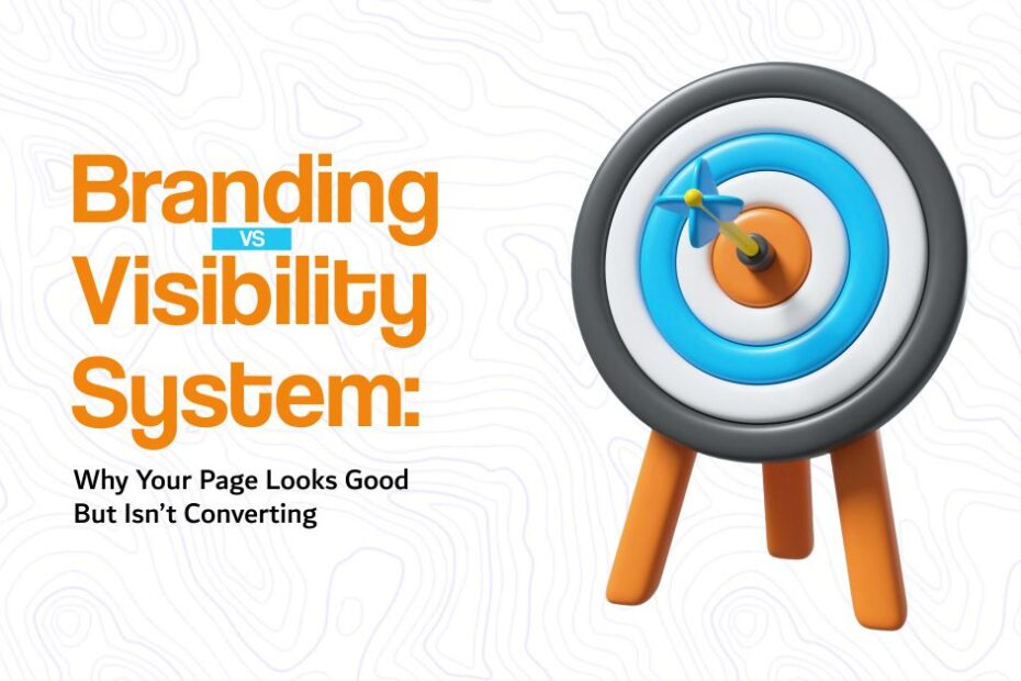 Branding vs Visibility System: Why Your Page Looks Good But Isn’t Converting