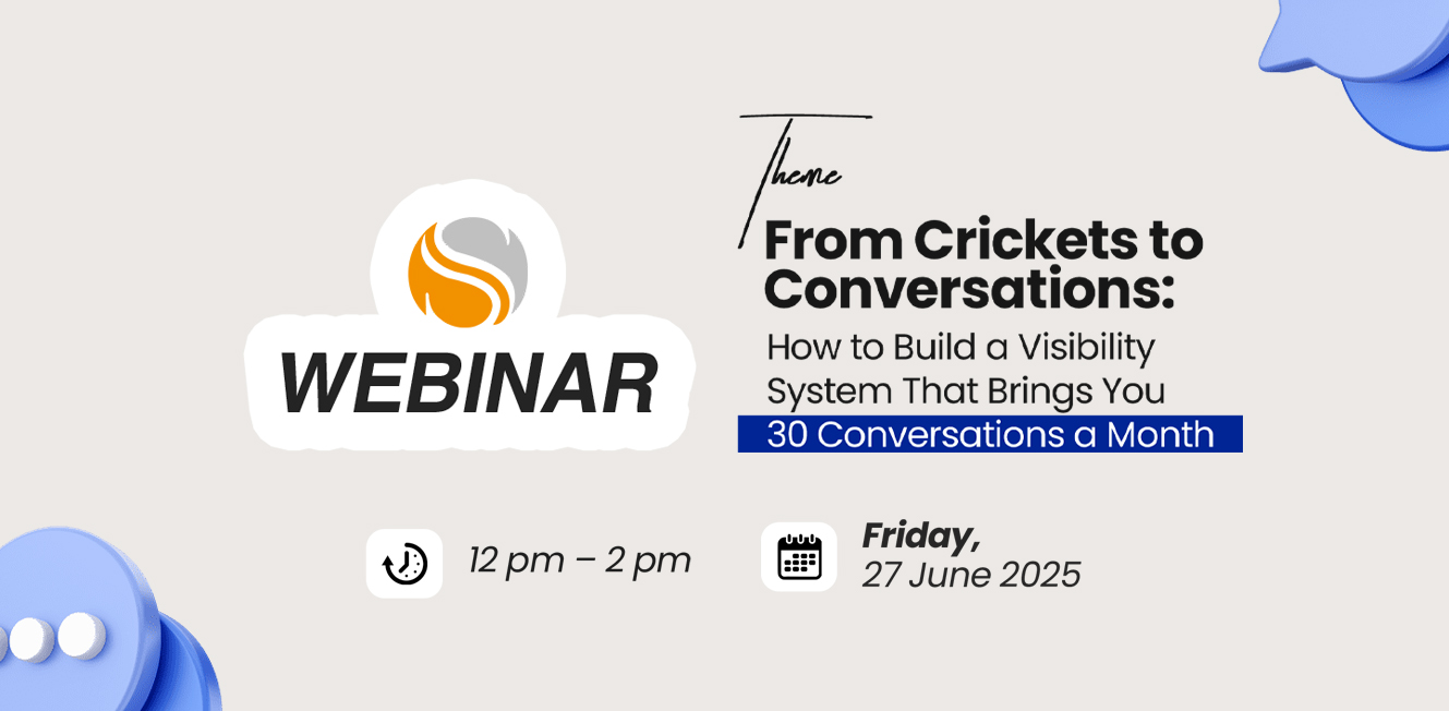 Webinar Recap: From Crickets to Conversations — How to Build a Visibility System That Brings You 30 Conversations a Month